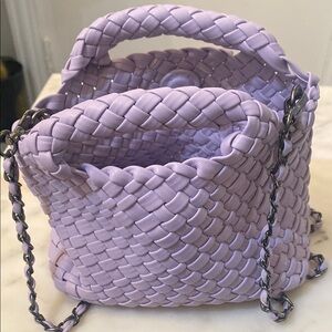 Lavender Woven Handbag